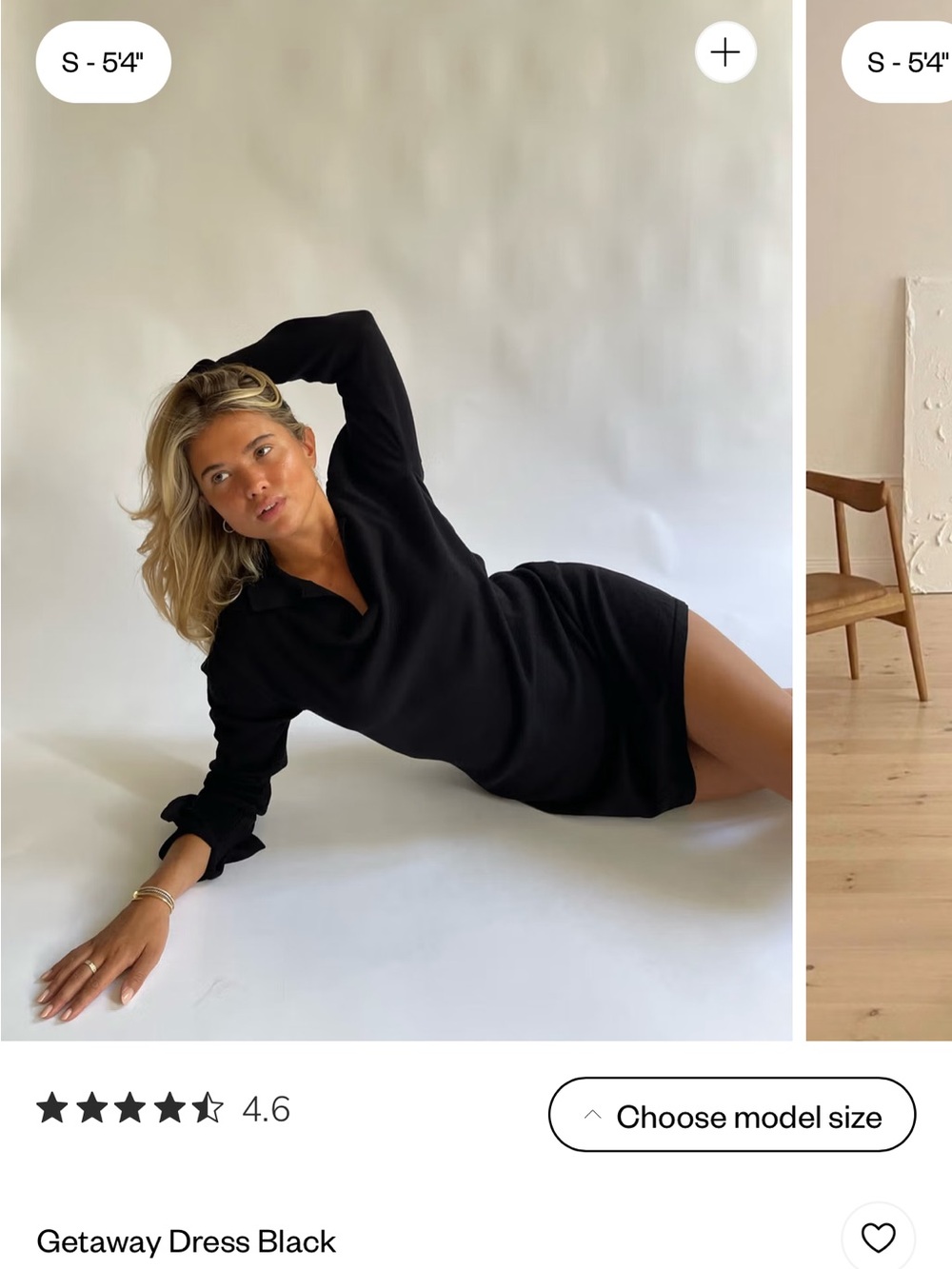 Djerf Avenue Getaway Dress — Black